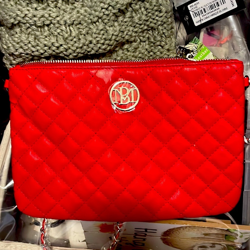 NWT Studio Badgley Mischka purse Red